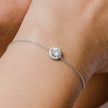 Bracelet Mona Moissanites Argent Massif Rhodié