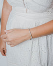 Bracelet Rivière Moissanites Argent Massif Rhodié