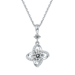 Collier Galaxy Moissanites Argent Massif 925 Rhodié