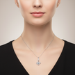 Collier Galaxy Moissanites Argent Massif 925 Rhodié