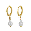Boucles d'oreilles Pipa Argent Massif doré, perles naturelles baroques de style Pipa