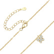 Collier Papillon argent massif doré à l'or fin et moissanites