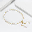Bracelet perles naturelles et billes argent massif doré à l'or fin
