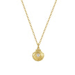 Collier coquillage perle naturelle argent massif doré à l'or fin